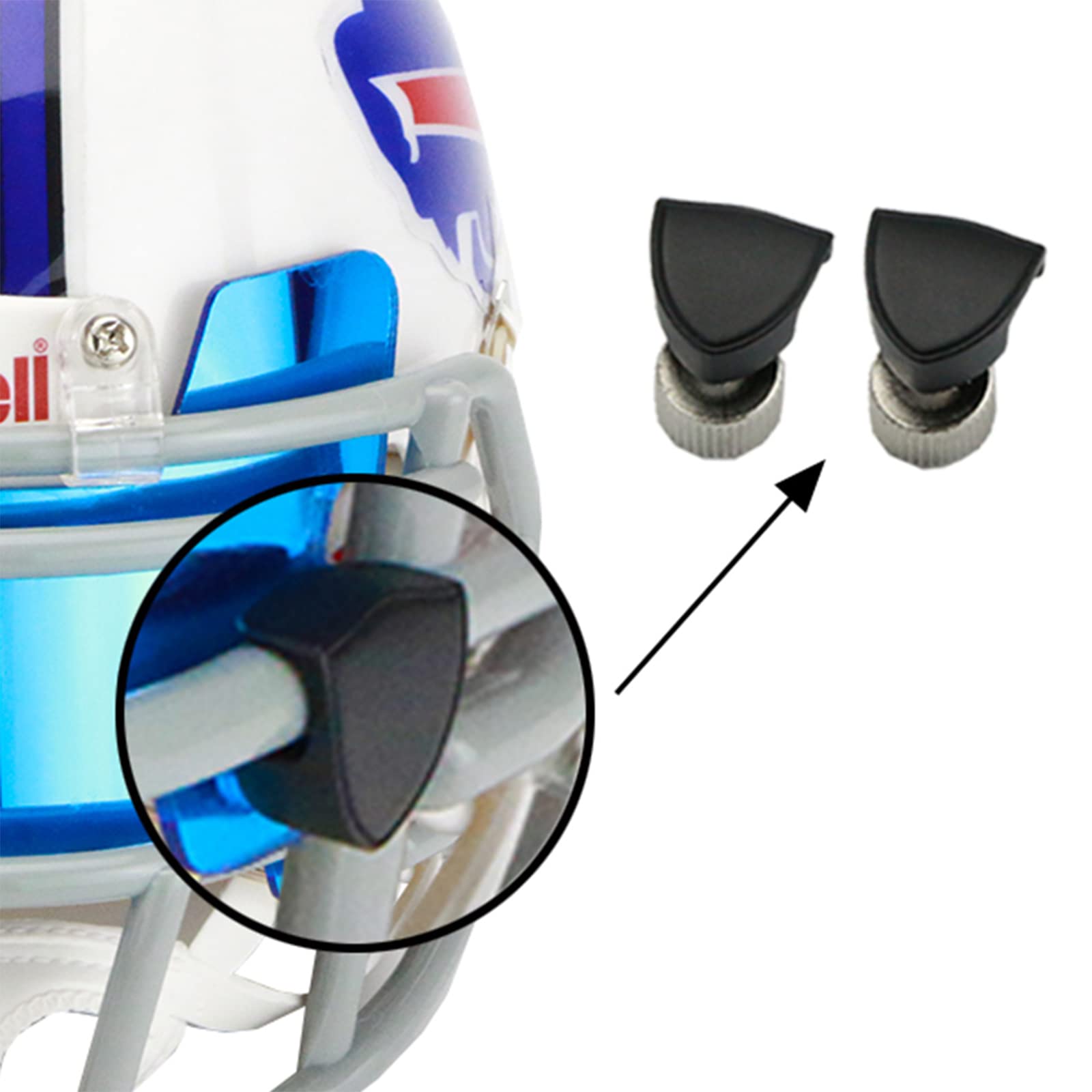 Amazon.co.jp: ミニフットボールヘルメットバイザー クリア クリップ